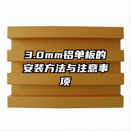 3.0mm������İ�װ������ע������